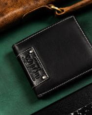 Always Wild Klasična, usnjena moška denarnica brez zaponke