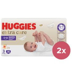 Huggies 2x hlače za enkratno uporabo 3 Extra Care (6-11 kg) 48 kosov