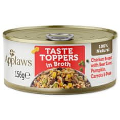 Applaws Dog piščanec, govedina in jetra v pločevinki z zelenjavo 156g