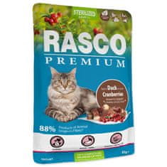 RASCO Premium Sterilizirana raca z brusnicami 85g