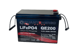 QUANTENERGO Solarni LiFePo4 baterijski hranilnik, Solarna baterija, akomulator - Litium, 12V, 200 Ah za avtodome in plovila