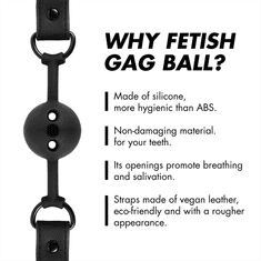 FETISH SUBMISSIVE GAG Fetish Submissive Bondage Breathable Silicon Black