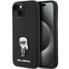 Karl Lagerfeld Silicone Ikonik ovitek za iPhone 15, črna