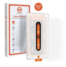 Mobile-origin Orange Screen Guard Samsung Galaxy S24+ z enostavnim nanašanjem 2x zaščitna stekla