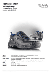 VM Footwear Nizki delovni čevlji WIENNA O1, 37