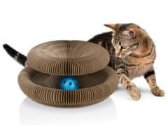 PET Toys praskalnik za mačke, 3v1, igrača, žoga, zložljiv
