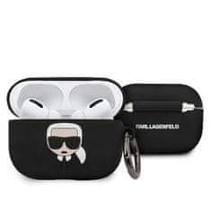 Karl Lagerfeld Silicone Ikonik ovitek za AirPods Pro, črna