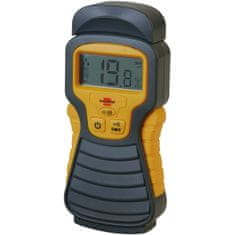 Brennenstuhl Moisture Meter for Wood / Walls / Building material with LCD Display Anthracite / Yellow 