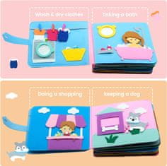 JOJOY® Montessori 3D interaktivna knjiga za otoke, Senzorična knjiga, Tekstilna knjigica (Drugo poglavje) | FIRSTBOOK