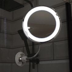 Bathroom Soulutions Povečevalno kozmetično ogledalo z LED osvetlitvijo in prisesekom 20cm