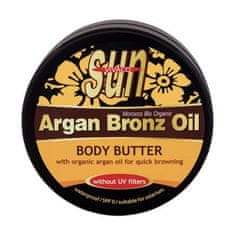 VIVACO Sun Argan Bronz Oil Body Butter maslo za sončenje z arganovim oljem brez uv filtra 200 ml