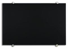 Piši-Briši steklena črna tabla, 80 x 120 cm