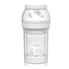 Twistshake otroška steklenica Anti-Colic, 180 ml, bela