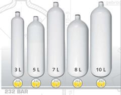 EUROCYLINDER Jeklena steklenica 10 L premer 171 mm 230 Bar
