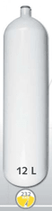EUROCYLINDER Jeklena steklenica 12 L premer 171 mm (dolga) 230 Bar