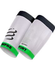 Compressport kompresijski rokav za stegenske mišice, bel