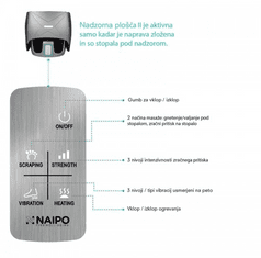 Naipo Shiatsu naprava za masažo stopal MGF-3600