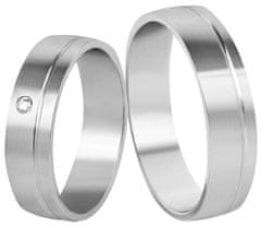 Beneto Ženski poročni prstan iz jekla SPD06 (Obseg 61 mm)