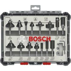 Bosch komplet mešanih rezkarjev 6 mm, 15-delni (2607017471)