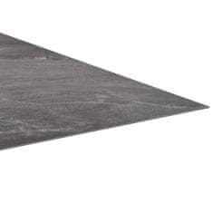 shumee Samolepilne talne plošče 20 kosov PVC 1,86 m2 črn vzorec