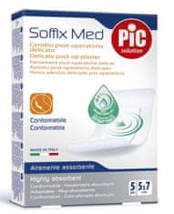 PIC SoffixMed antibakterijski pooperativni obliž, 5 x 7 cm, 5 kosov