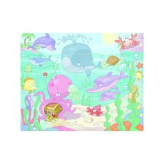 Walltastic Walltastic, Dekorativna foto ozadje 243 x 304cm Baby podvodni svet, 40625