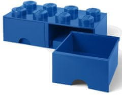 LEGO škatla za shranjevanje kock predali, modra