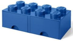 LEGO škatla za shranjevanje kock predali, modra