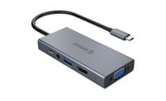 Orico MC-U501P USB-C priključna postaja, 5-v-1