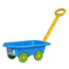 Voziček za igrače, 45 cm, modri