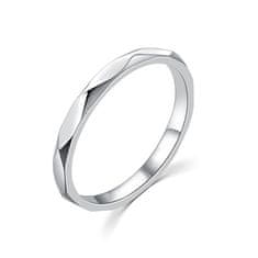 MOISS Minimalistični srebrni prstan R00019 (Obseg 54 mm)