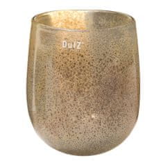 DutZ steklena vaza, Cev, višina 24 cm, premer 18 cm, barva srebrno rjava