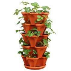 Netscroll Stopničasti sadilni lonci za vse vrste rastlin, zložljivi lonci za rože po višini, za rože, jagode, začimbe, (2 kom.) StandPots