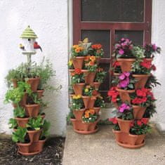 Netscroll Stopničasti sadilni lonci za vse vrste rastlin, zložljivi lonci za rože po višini, za rože, jagode, začimbe, (2 kom.) StandPots