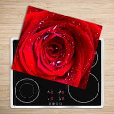 tulup.si Steklena podloga za rezanje Rose cvet 2x30x52 cm