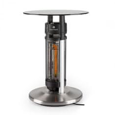 BLUMFELDT miza z grelnim elementom Primal 65, 1200 W, infrardeče sevanje, srebrna