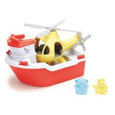 Green Toys Reševalni čoln s helikopterjem