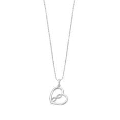 Lotus Silver Nežna srebrna ogrlica s srcem LP3309-1 / 1