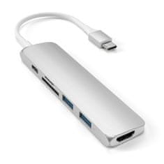 Satechi USB-C Multi-port adapter V2, srebrn