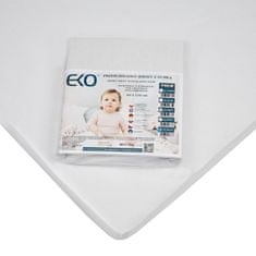 EKO Pločevina z gumijastim dresom bela 120x60 cm