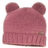 dekliška volnena kapa s cofki (03575-280200), 45, roza - odprta embalaža