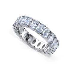 Oliver Weber Luksuzen srebrn prstan s kristali Genuine Oval 63258 (Obseg 57 mm)