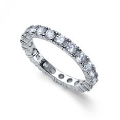 Oliver Weber Fin srebrn prstan s kristali Classic 63259 (Obseg 54 mm)