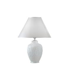 Kolarz Namizna svetilka CHIARA bela, višina 30 cm