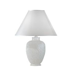 Kolarz Namizna svetilka CHIARA bela, višina 40 cm