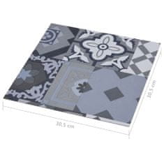shumee Samolepilne talne plošče 20 kosov PVC 1,86 m2 barvni vzorec