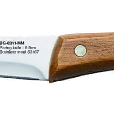 Bergner Komplet nožev v lesenem bloku 13 kosov NATURE BG-8911-MM