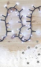 Emos LED božična veriga - ježek, 6 m, notranja in zunanja, hladna bela, s časovnikom