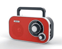 Camry Tranzistor CR-1140 analogni AM/FM, 3,5mm, rdeče barve