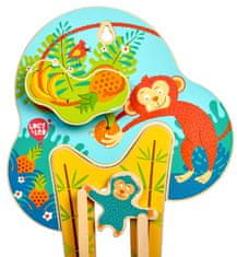 Lucy&Leo Spretne opice - lesena stenska igrača - odprta embalaža
